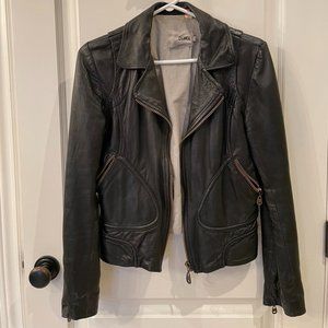 Doma Black Leather Jacket